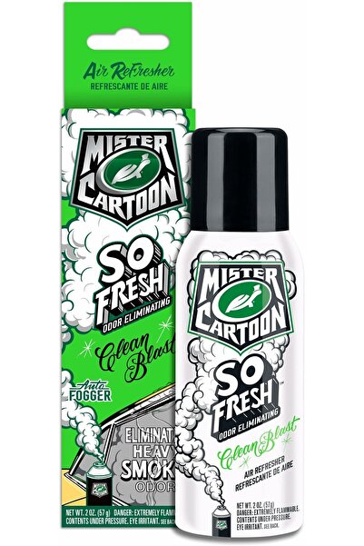 Turtle Wax معطر جو X Mister Cartoon Clean Blast Odor Fogger سعة 2 أونصة.