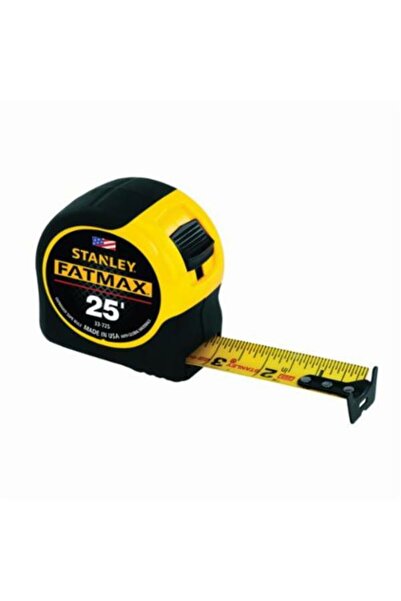 STANELY شريط قياس ستانلي فاتماكس 25 قدم × 1-1/4 بوصة، مع طلاء واقي للشفرة، يص...