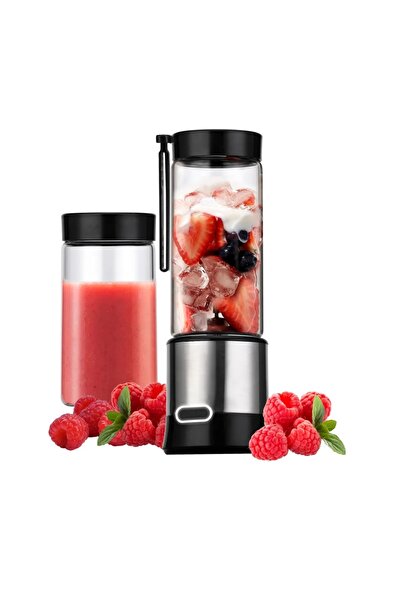 ACL Rose Teknoloji Şarjlı Taşınabilir 450ml Hacimli 380ml Bardaklı Buz Kırabilen Blender