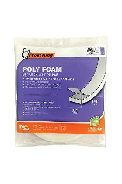 FROST KING شريط رغوي 3/4 × 1/4 WHT