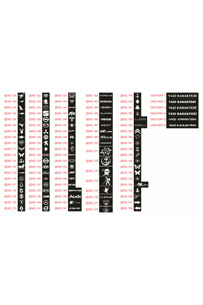 kuzutech Işıklı Plakalık Krom Görünüm Ön Arka Için Gerçek Pleksi Lazer Kesim Yazı Alanı