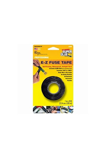 Super Glue شريط سيليكون ذاتي الالتصاق E-Z، أسود، 1 بوصة × 10 قدم، شريط إصلاح ...