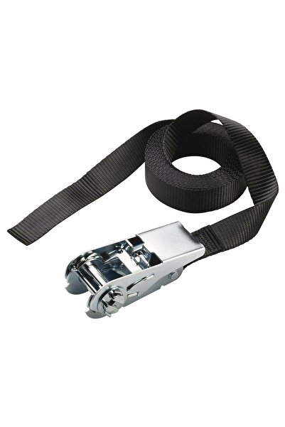 Master Lock 3108EURDAT Adjustable Tie-Down Strap, 5m x 25mm, Black - Secure L...