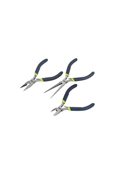 MASTER MECHANIC طقم كماشات صغيرة من 3 قطع، كماشة ذات رأس طويل 5 بوصات، كماشة ...