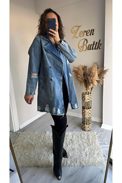 Tarz Noktası METAL DÜĞMELİ TRENÇKOT