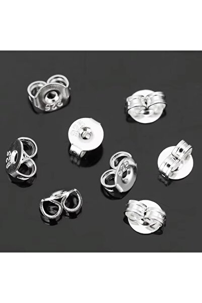 Huarz Küpe Kilit Arkalık Kapama Klips 925 Ayar Gümüş 6 adet