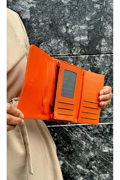 GP GUES POLO Women's Multipart Wallet with Orange Wallet