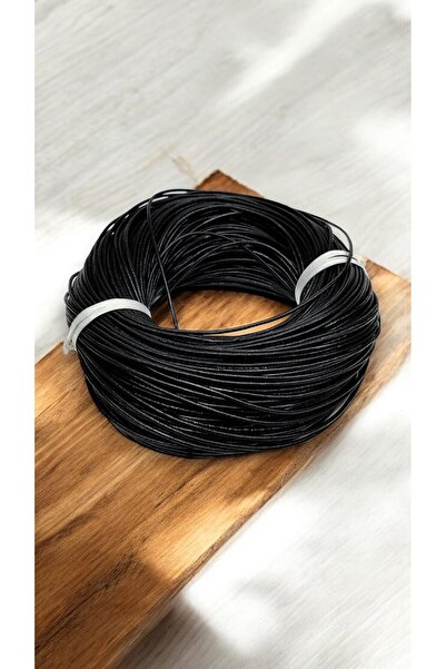 LA TINY AKSESUAR Hakiki Deri Ip 2 Metre- Siyah 2 Mm Ip