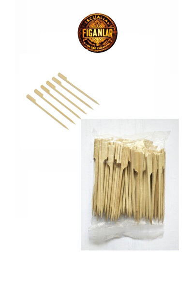 figanlar ambalaj S Bambu Tutacaklı Kokteyl Kürdan 12 Cm (50'li Paket)