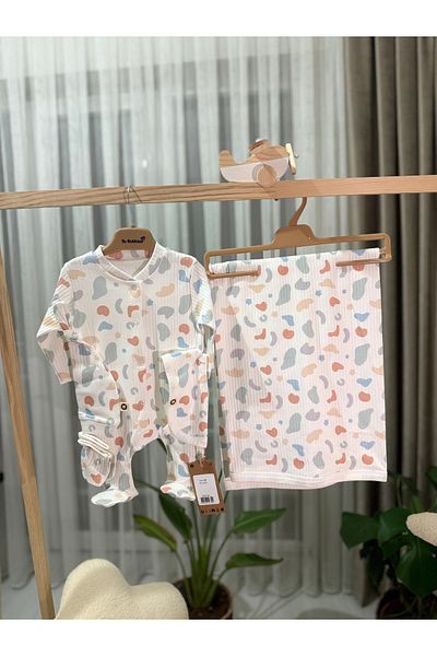 Bebesi Geometric Patterned 5 Piece Baby Set