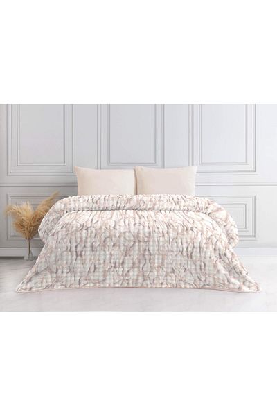 Bikaya Home Double Harmony Mink Blanket - Plush Blanket - 220X240 cm