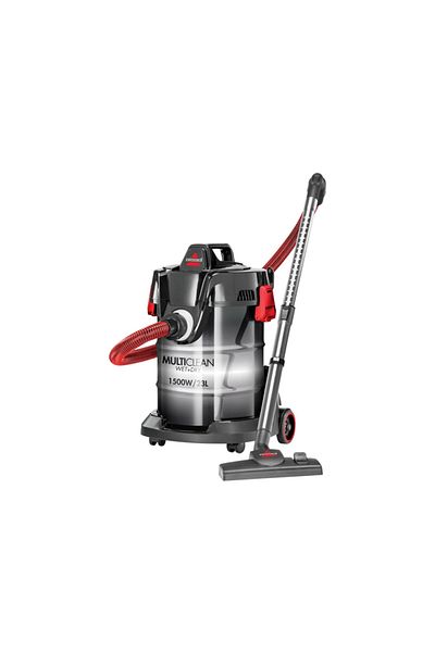 Bissell MultiClean Wet & Dry Vacuum Cleaner, 23L, 1500W, Black/Red