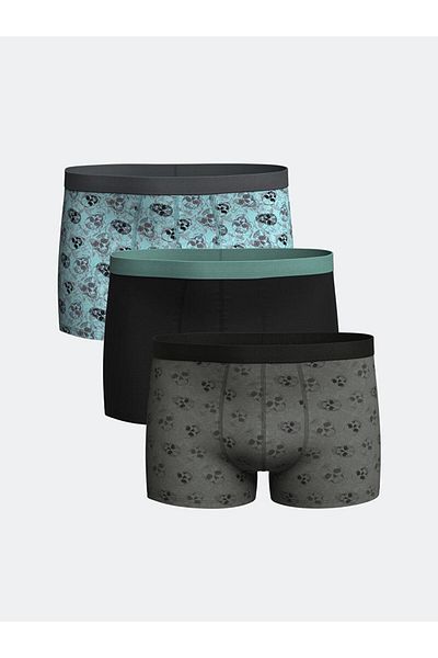 LC Waikiki Standard Fit Cotton Flexible Ανδρικό Boxer 3 τεμαχίων