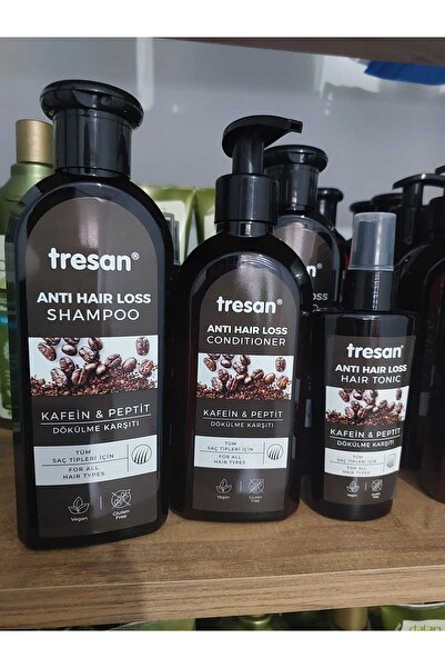Tresan Kafein & Peptit Dökülme Karşıtı Şampuan + Saç Kremi + Saç Toniği