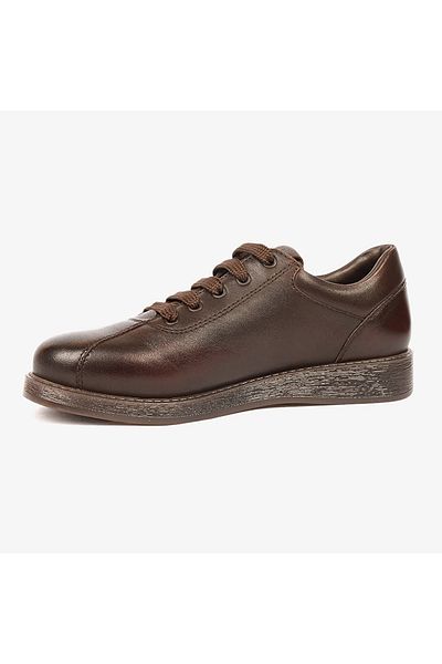 Greyder 34011 Women's Brown Genuine Leather Comfort Shoes