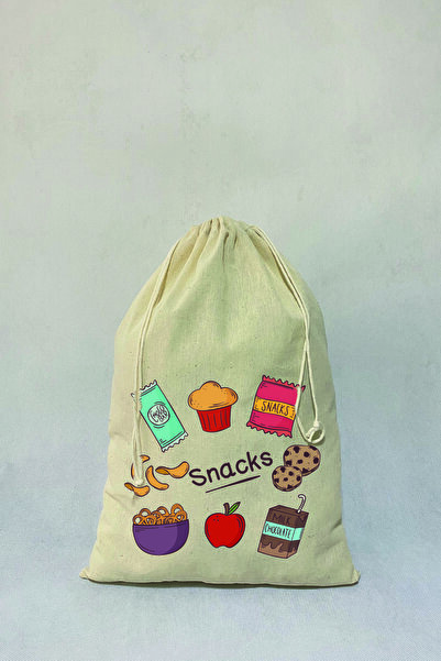 APRENDİ Ham Bez Organizer Snacks Baskılı Gıda Kesesi 25x35 (Model-1)