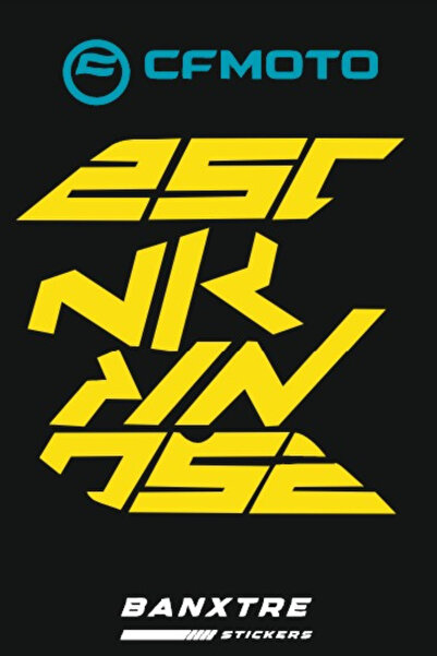 Banxtre حزمة ملصقات 2019-2022 سنة لـ CFMOTO NK250 - أصلية (4 قطع)