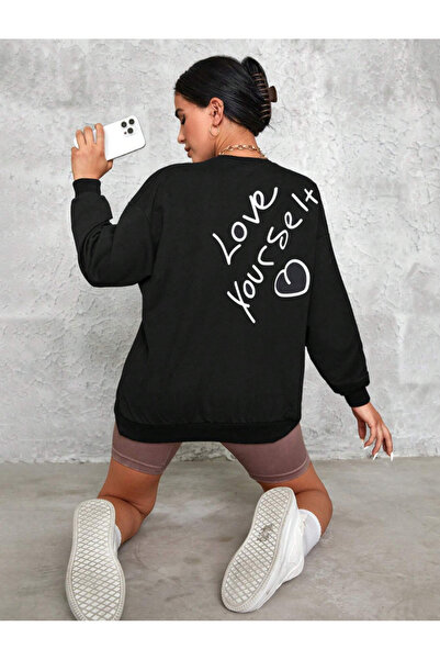 Marco Fresco Φούτερ Unisex με στάμπα  "Love Yourself "