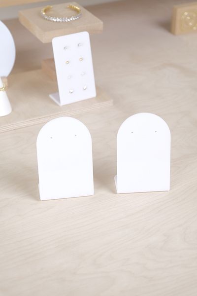 Kpleksi Yumi White Earring Set of 2 - Jewelry Stand Organizer Organizer
