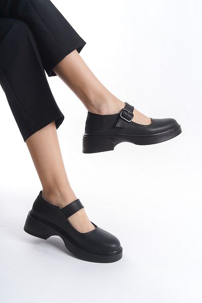 SH SİLVER MODA Women's Loafer - Casual Buckle, Soft Stitched Daily Shoes