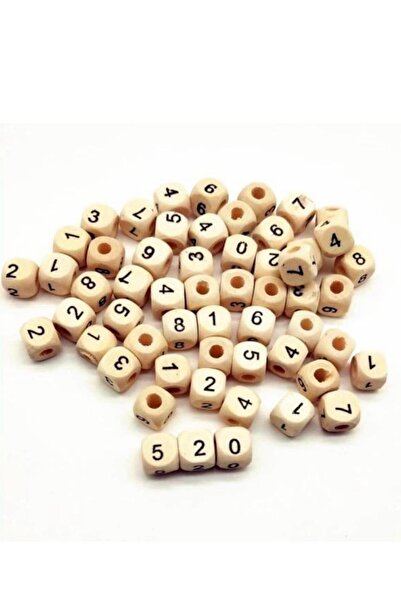 Yumuşakkeçe 100 bucăți figurine cub din lemn - în pachet