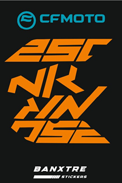Banxtre 2019-2022 Year Sticker Pack for Cfmoto Nk250 - Original (4 Pieces)