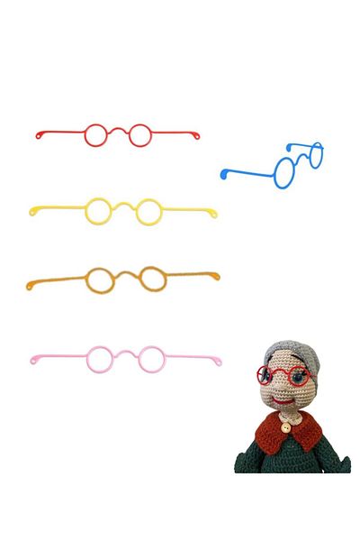 Yumuşakkeçe Amigurumi Glasses 10 Pieces in Pack