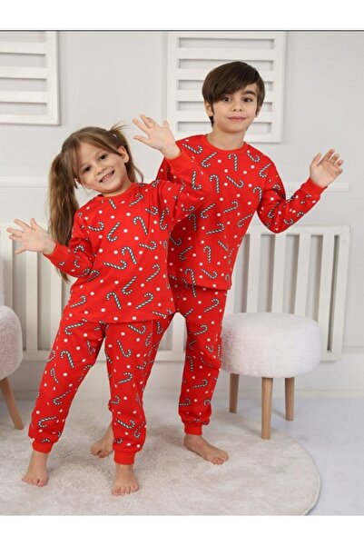 SOFT Christmas Candy Patterned Pjama Set