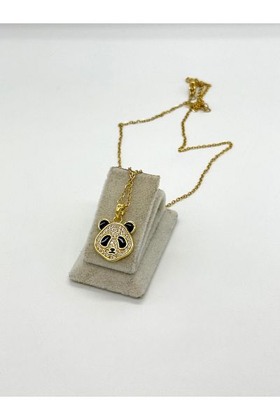 ilvesa shop Panda Model Stainless Steel Necklace
