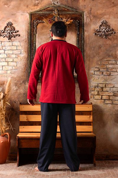 lacelove Large Size Seasonal Men's Cotton Pajamas Set - 2 Thread, Wide Range