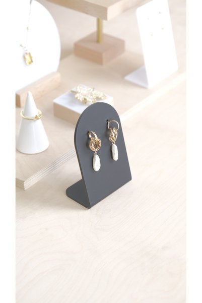 Kpleksi Yumi matte black earring holder 2 pcs - jewelry stand organizer organizer