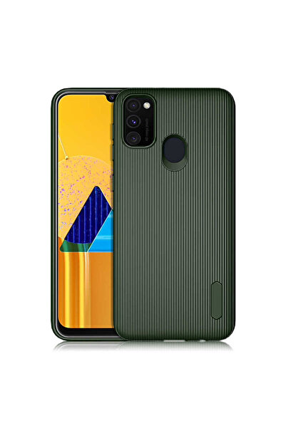 VARDAR AKSESUAR Galaxy M30s Uyumlu Kılıf Mat Pastel Renkli Çizgi Kanallı 1. S...