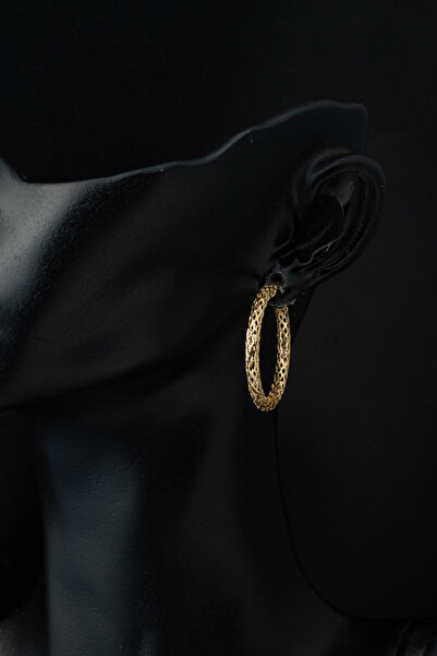 Bilezikci İtalyan 14 Ayar Büyük Boy Altın Halka Küpe