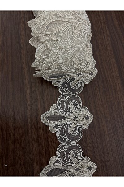 Butik Kort işleme Güpür Fransız dantel 11 metre imza tekstil işleme dantel