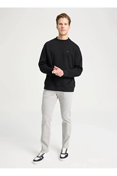 WRANGLER Erkek Regular Fit Sweat Siyah