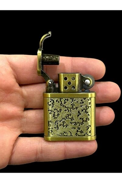 KdrElektronik Sarı Işlemeli Benzinli Çakmak