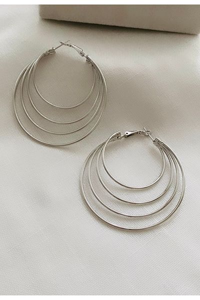 VNS Accessories Imported Look Inside Big Hoop Earrings (6.5 cm)