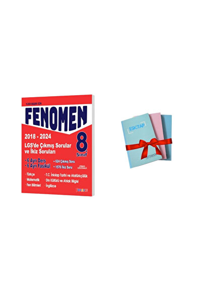 Fenomen Yayıncılık 8 LGS Çıkmış Sorular Ve İkiz Soruları Seti (6 Kitap) (2018...