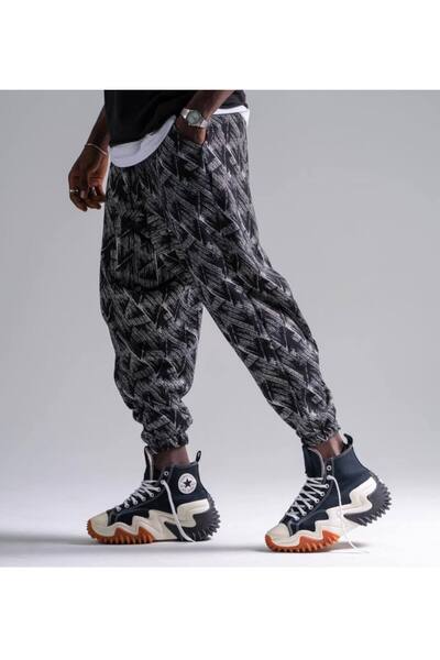 Superbluemexico PAÇA VE BEL LASTİKLİ SALAŞ ERKEK ŞALVAR PANTOLON