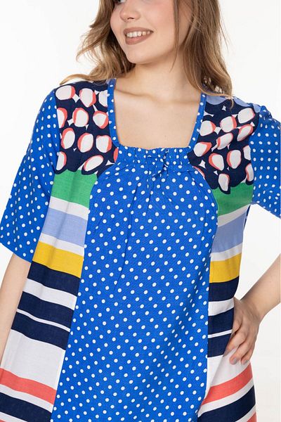 mervemoda Rochie lungă de vară cu mâneci scurte de damă