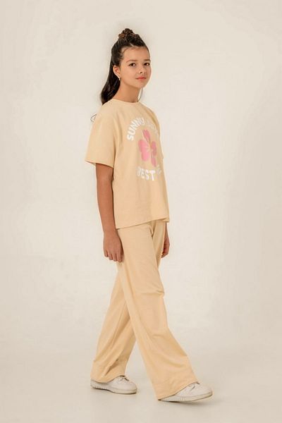 HAUSEkids 8-12 Years Sunny Days Girl's Set -Latte