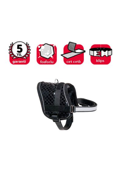 Karlie Black Reflective Chest Collar - S 36-46 cm