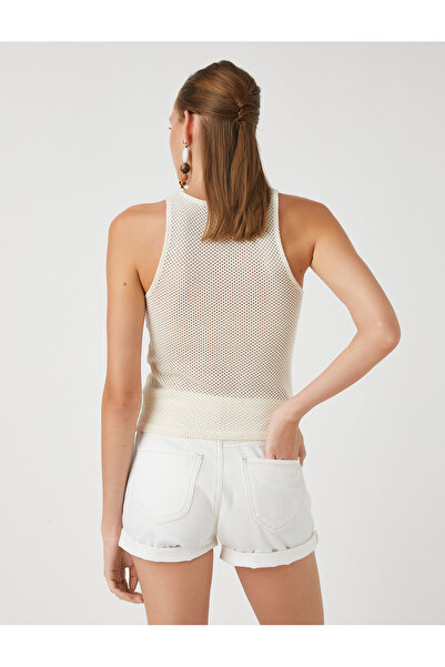 Koton Şahika Ercümen Mesh Halter Collar Athlete