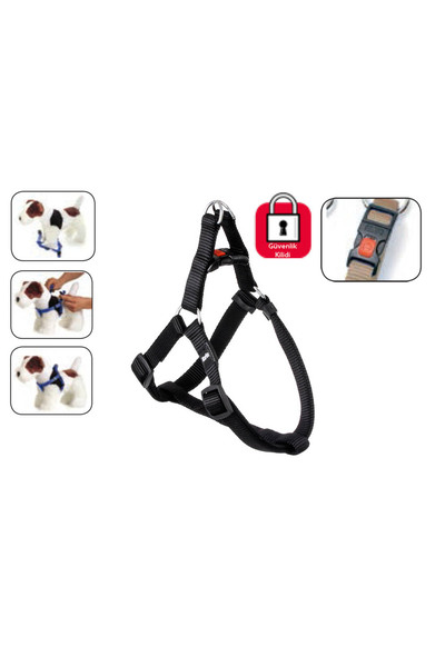 Karlie Karlıe Kilitli Göğüs Tasma S 25-45cm Siyah