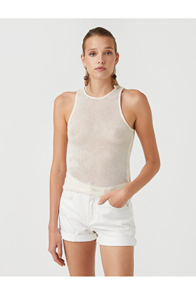 Koton Şahika Ercümen Mesh Halter Collar Athlete