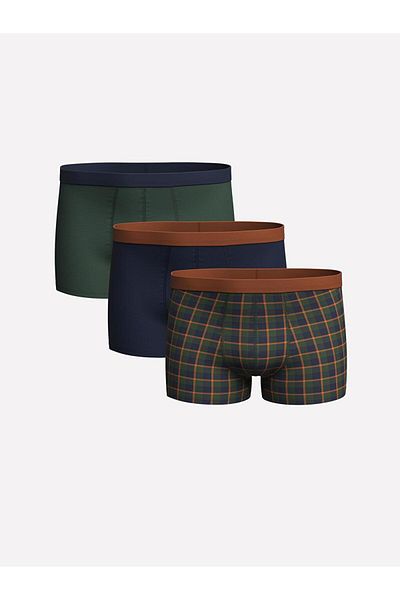 LC Waikiki Standard Fit Cotton Flexible Ανδρικό Boxer 3 τεμαχίων