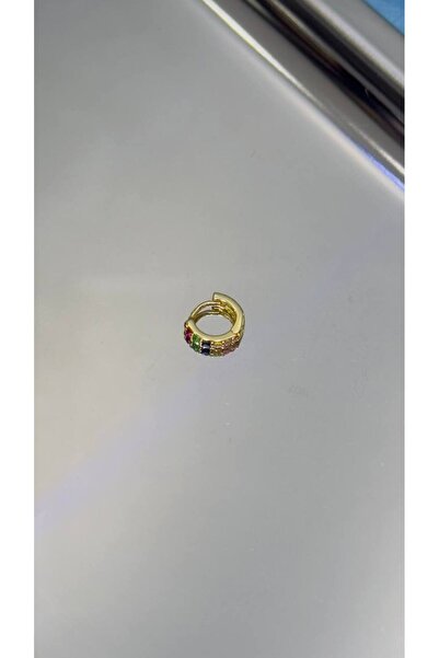 TattooLiva Cerrahi Çelik Paslanmaz Kararmaz Halka Tragus Helix Kulak Küpe Gold Piercing