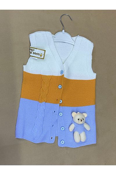 skycott Knitted Vest for Kid - with Teddy Bear Detail