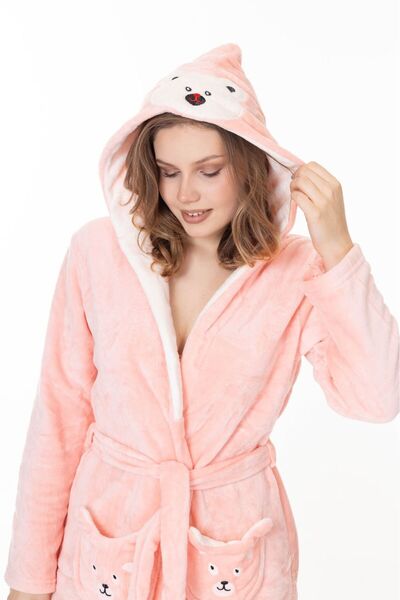 mervemoda Women's Plush Dress Gown