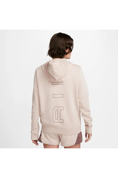 Nike Sportswear Air Fleece Açık Kadın Pembe Sweatshirt